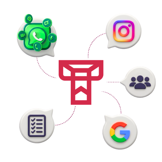 Renove Tech conectando WhatsApp, Instagram, Google e processos do negócio